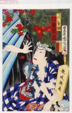 Toyohara Kunichika: 「こんから幸治 坂東家橘」 - Waseda University Theatre Museum