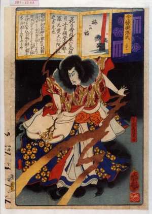 Ochiai Yoshiiku: 「今様擬源氏 三十二」「菅相丞道実公」 - Waseda University Theatre Museum