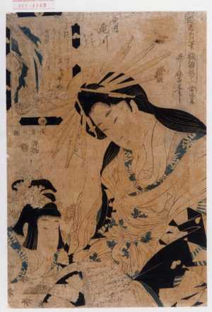 Kitagawa Utamaro: 「遊君自筆額雛形」 - Waseda University Theatre Museum