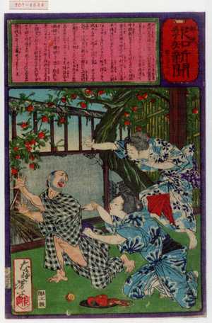 Tsukioka Yoshitoshi, 月岡芳年 (芳年)による浮世絵「「郵便報知新聞 第四百七十一号」」