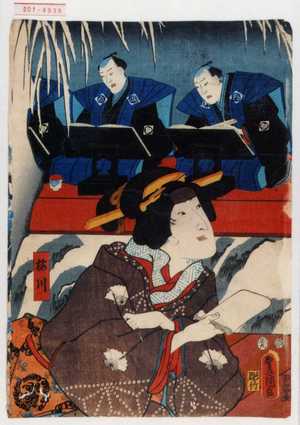 Japanese Print "「梅川」" by Utagawa Toyokuni III, 歌川豊国〈3〉 (豊国〈3〉)