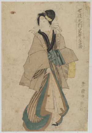 Utagawa Toyokuni I: 「七役之内 岩井半四郎」 - Waseda University Theatre Museum