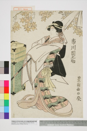 Utagawa Toyokuni I: 「市川団之助」 - Waseda University Theatre Museum