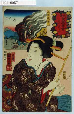 Utagawa Kuniyoshi: 「山海愛度図会」「たんと釣たい」「尾張 焼物」 - Waseda University Theatre Museum