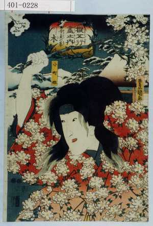 Japanese Print "「擬五行尽之内」「安貞の慕はしの木」「小町姫」" by Utagawa Toyokuni III, 歌川豊国〈3〉 (豊国〈3〉)