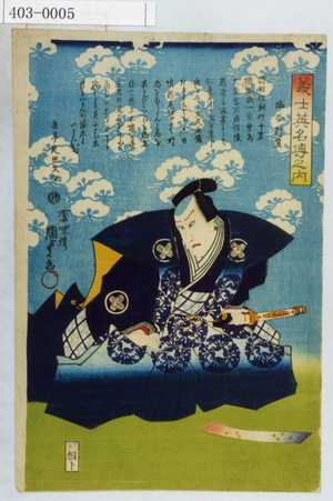 Utagawa Kunisada II: 「義士英名伝之内」「塩谷判官」 - Waseda University Theatre Museum