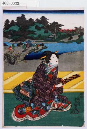 Unbetitelter japanischer Druck von Utagawa Toyokuni III, 歌川豊国〈3〉 (豊国〈3〉)