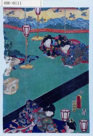 Unbetitelter japanischer Druck von Utagawa Toyokuni III, 歌川豊国〈3〉 (豊国〈3〉)