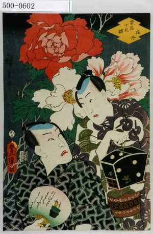 Utagawa Kunisada: 「当盛十花撰 牡丹」 - Waseda University Theatre Museum