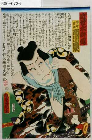 Utagawa Kunisada: 「近世水滸伝」「平手壱岐 市川小団次」 - Waseda University Theatre Museum