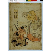 Utagawa Toyokuni I: 「松本幸四郎」「市川男女蔵」 - Waseda University Theatre Museum