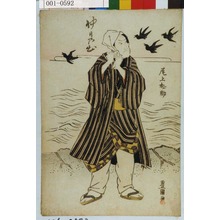 Utagawa Toyokuni I: 「初日の出 尾上松助」 - Waseda University Theatre Museum