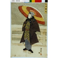 Utagawa Toyokuni I: 「松本錦升」 - Waseda University Theatre Museum