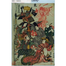 Utagawa Toyokuni I: 「東 中村歌右衛門」「[文化八年中村座春狂言]」 - Waseda University Theatre Museum