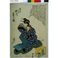 Japanese Print "「☆屋の小まん 瀬川菊之丞」" by Utagawa Kunisada, 歌川国貞 (国貞〈1〉)