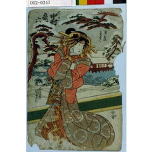 Japanese Print "「けいせいみちのく 下り 中村哥六」" by Utagawa Kunisada, 歌川国貞 (国貞〈1〉)