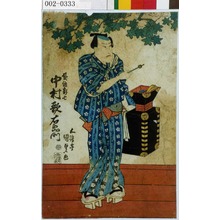 Utagawa Kunisada: 「髪結新七 中村歌右衛門」 - Waseda University Theatre Museum