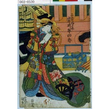 Utagawa Kunisada: 「三浦揚巻 岩井半四郎」 - Waseda University Theatre Museum