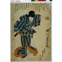 Utagawa Kunisada, 歌川国貞 (国貞〈1〉)による浮世絵「「おはつ 瀬川菊之丞」」