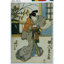 Japanese Print "「弥十郎妻さつき 瀬川菊之丞」" by Utagawa Kunisada, 歌川国貞 (国貞〈1〉)