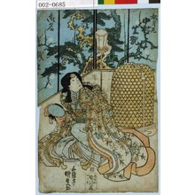 Utagawa Kunisada: 「松月尼 中村芝翫」「御名残[狂言]」 - Waseda University Theatre Museum