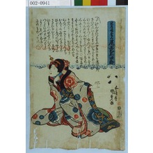 Utagawa Kunisada: 「米屋娘おきみ 尾上菊治郎」 - Waseda University Theatre Museum