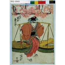 Utagawa Kunisada: 「池田の女商人 岩井粂三郎」 - Waseda University Theatre Museum