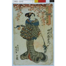 Utagawa Kunisada: 「花を散 隅田ノ晩鐘」「東八景ノ内 中村歌右衛門」 - Waseda University Theatre Museum