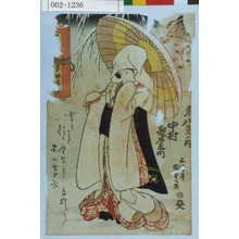Utagawa Kunisada: 「[] 葵坂ノ暮雪」「東八景ノ内 中村歌右衛門」 - Waseda University Theatre Museum