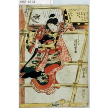 Utagawa Kunisada: 「こし元さへだ 沢村田之助」 - Waseda University Theatre Museum