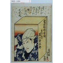 Utagawa Kunisada: 「当世俳優香箱」「おまつり佐七 尾上菊五郎」 - Waseda University Theatre Museum