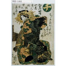 Utagawa Kunisada: 「チ」「大もんしや内 一元」 - Waseda University Theatre Museum