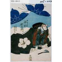 Utagawa Kuniyoshi: 「武知光秀 中村歌右衛門」 - Waseda University Theatre Museum