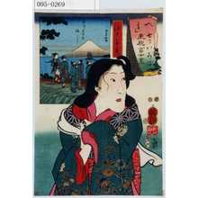 Utagawa Kuniyoshi: 「へ 辺 七ツいろは東都冨士尽」「海士千鳥」 - Waseda University Theatre Museum