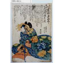 Utagawa Kuniyoshi, 歌川国芳 (国芳)による浮世絵「「揚まき 岩井半四郎」「助六 団十郎改 市川海老蔵」」