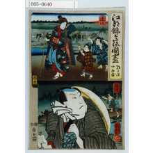 Utagawa Kuniyoshi: 「江都錦今様国尽」「朝かほ 十兵衛」「達江」「駿河」 - Waseda University Theatre Museum