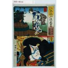 Utagawa Kuniyoshi: 「江都錦今様国尽」「千代女 能登守教経」「加賀」「能登」 - Waseda University Theatre Museum