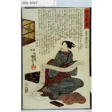 Utagawa Kuniyoshi: 「誠忠義心伝」「富守祐右衛門の母」 - Waseda University Theatre Museum