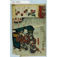 Utagawa Kuniyoshi: 「源氏雲浮世画合」「不破伴左衛門」 - Waseda University Theatre Museum