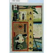 Utagawa Kunisada: 「江戸の花名勝会」「喜多八 市川小団次」 - Waseda University Theatre Museum