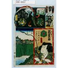 Utagawa Kunisada: 「江戸の花名勝会」「浅山鉄山 嵐吉三郎」 - Waseda University Theatre Museum
