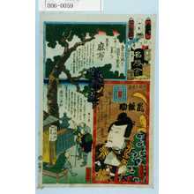Utagawa Kunisada: 「江戸の花名勝会」「六孫王☆基 嵐雛助」 - Waseda University Theatre Museum