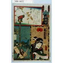 Utagawa Kunisada: 「江戸の花名勝会」「芸者おしゆん 尾上栄三郎」 - Waseda University Theatre Museum