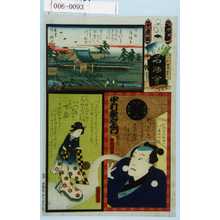 Utagawa Kunisada: 「江戸の花名勝会」「中村歌右衛門」 - Waseda University Theatre Museum