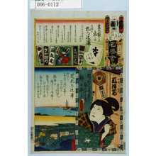 Utagawa Kunisada: 「江戸の花名勝会」「加賀の千代 嵐璃寛」 - Waseda University Theatre Museum