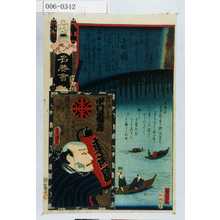 Utagawa Kunisada: 「江戸の花名勝会」「横☆の安 中村鶴蔵」 - Waseda University Theatre Museum