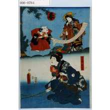 Utagawa Kunisada: 「春」「さる廻しおわさ」 - Waseda University Theatre Museum