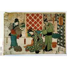 Utagawa Kunisada: 「高蓉岳雲賀曽我」「小性吉三郎」「八百屋お七」「下女お杉」 - Waseda University Theatre Museum