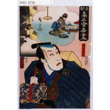Utagawa Kunisada: 「東都高名会席尽」「浅倉当吾」 - Waseda University Theatre Museum