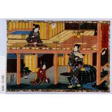Utagawa Kunisada: 「其姿紫の写絵 十四」 - Waseda University Theatre Museum